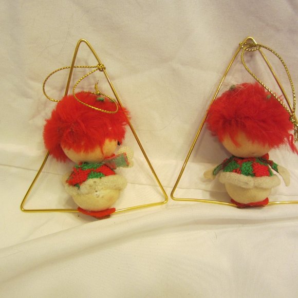 RARE RETRO 60'S PAIR OF TIGHTROPE/TRAPEZE WALKER ORNAMENTS, MADE IN JAPAN - Picture 3 of 5